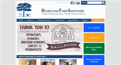 Desktop Screenshot of heartlandfarmsanctuary.org